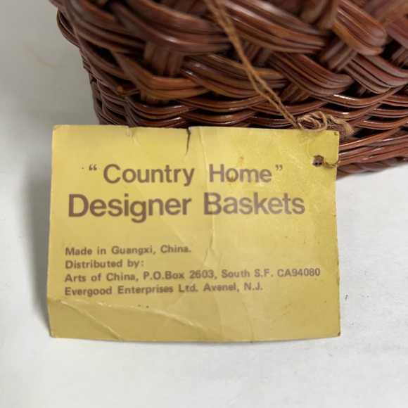 Country House Basket Lined Gray Floral - Picture 12 of 12
